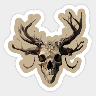 Cool Deer skull Sticker